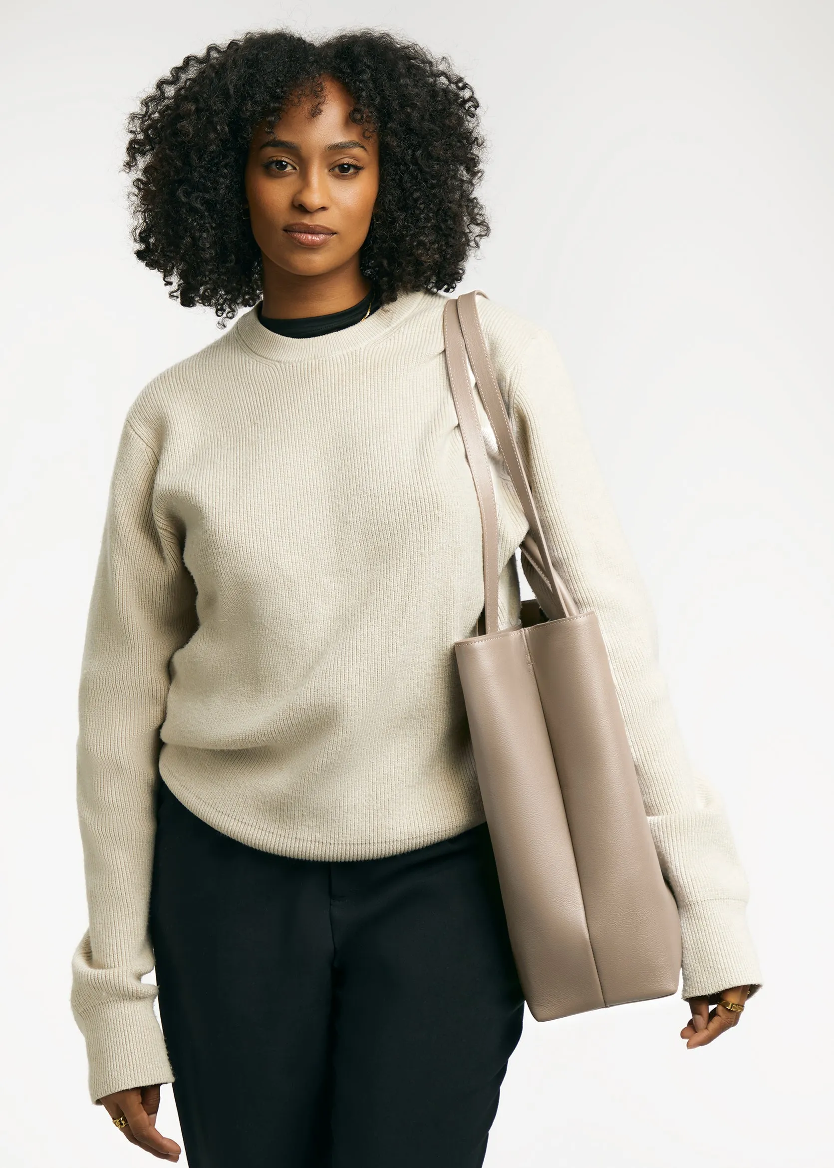 Mila Shopper Tote (Leather)