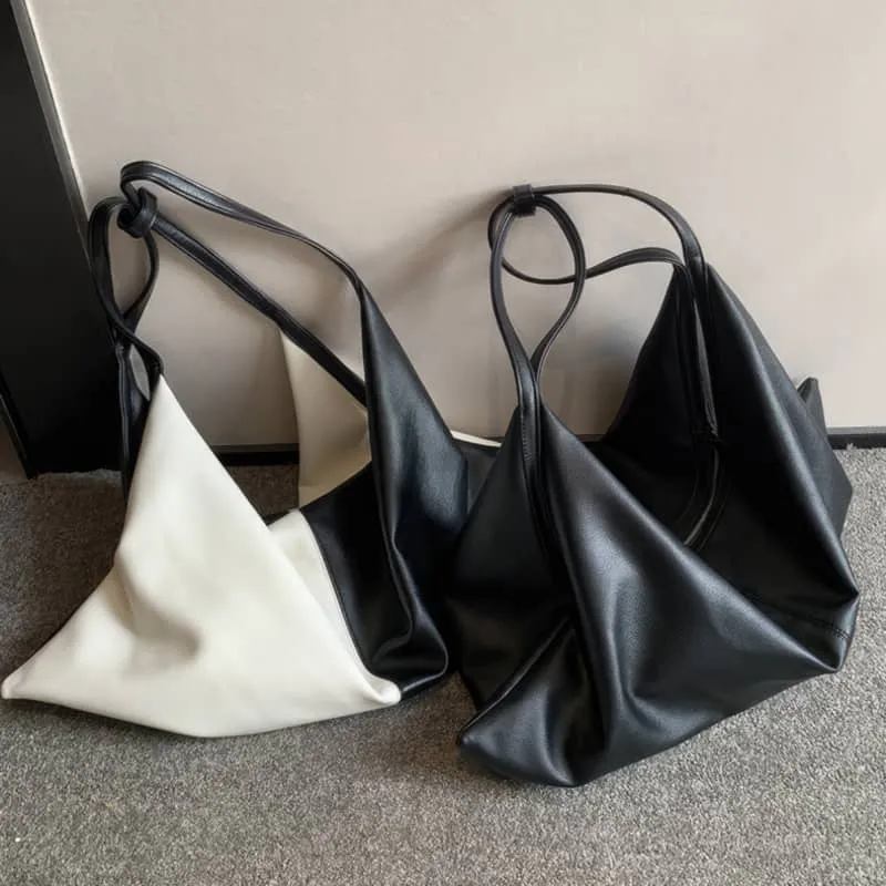 Minimalist style large capacity tote bag