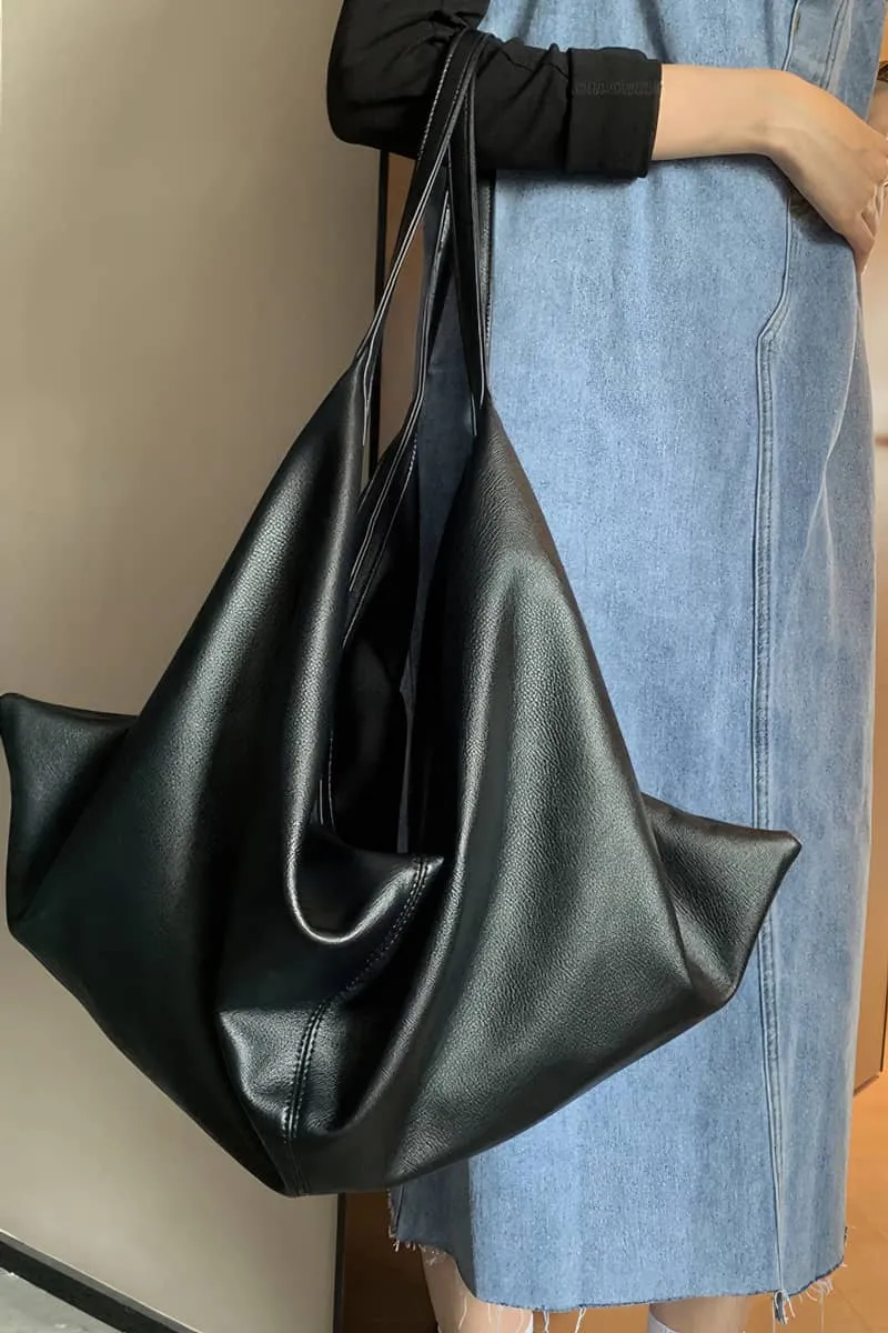 Minimalist style large capacity tote bag