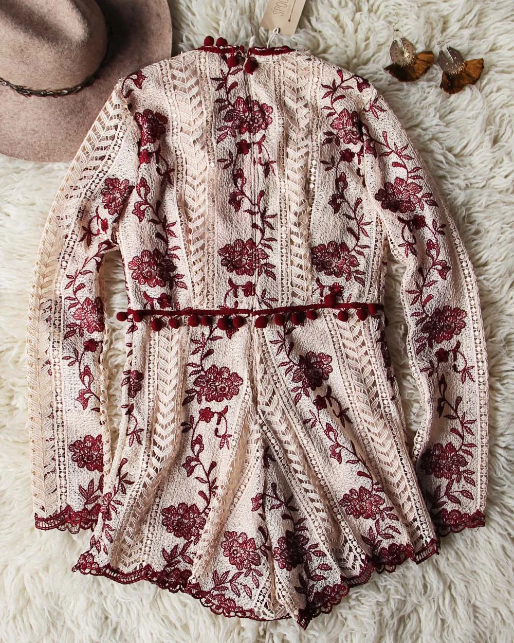 Mountain Spell Romper in Burgundy
