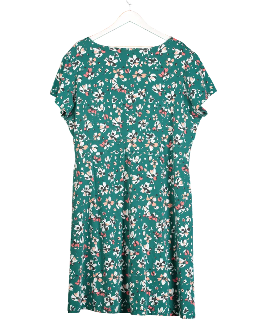 Mountain Warehouse Green Floral Print Dress UK 26