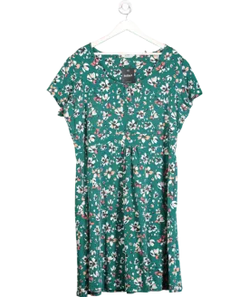 Mountain Warehouse Green Floral Print Dress UK 26