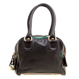 Multicolor Leather Lily Bowler Bag