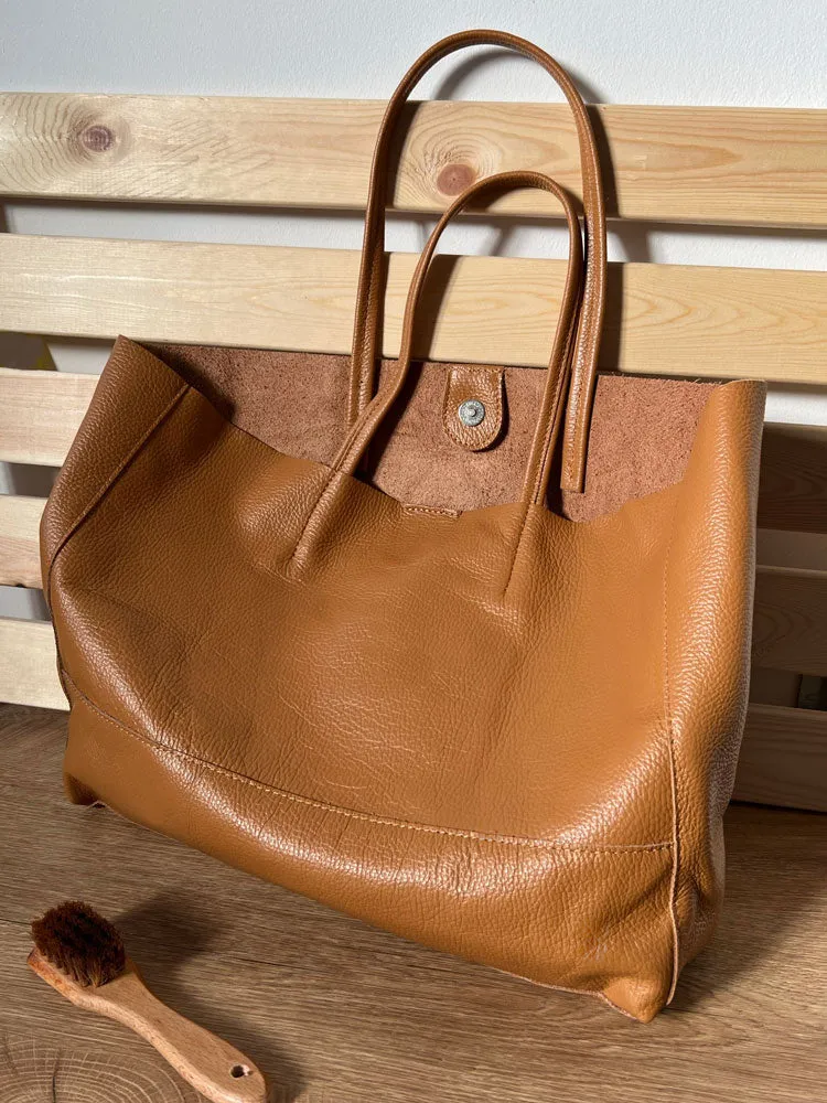 Oversized Leather Tote