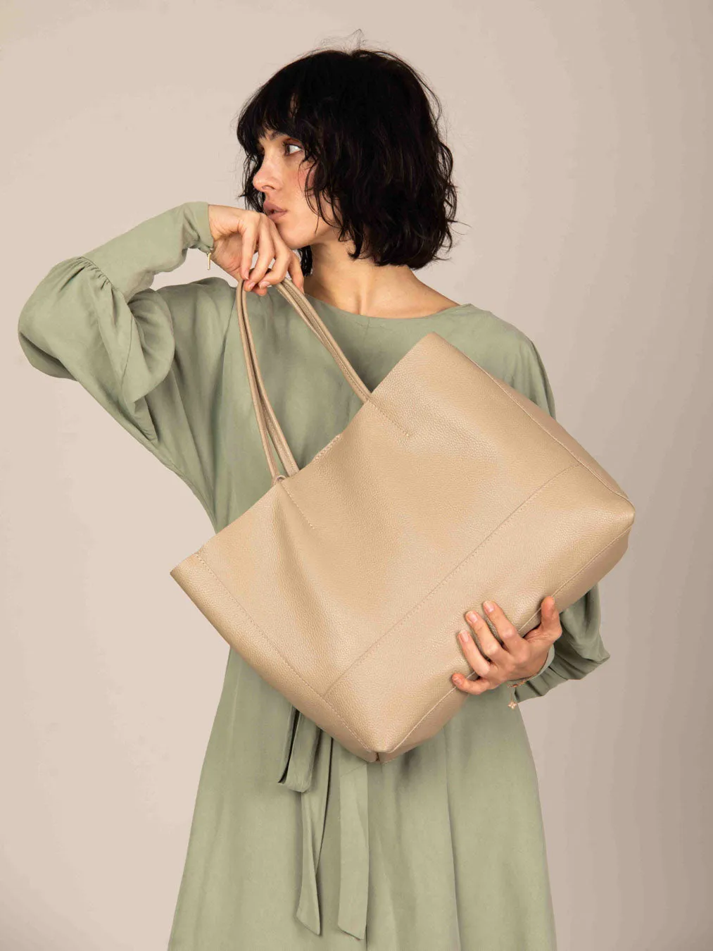 Oversized Leather Tote