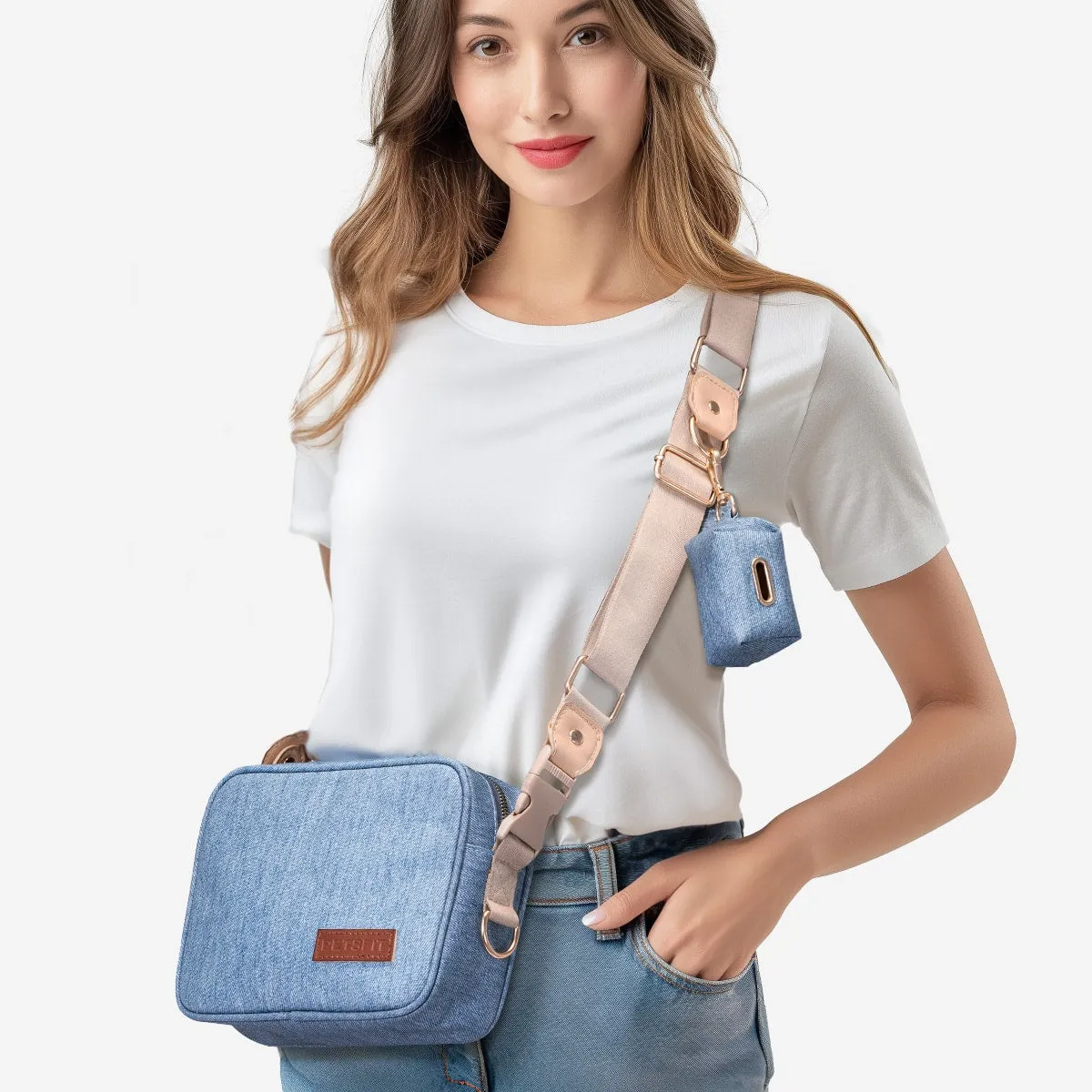 PETSFIT Vira Blazer Denim Crossbody Bag