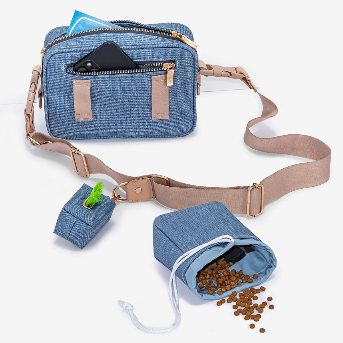 PETSFIT Vira Blazer Denim Crossbody Bag