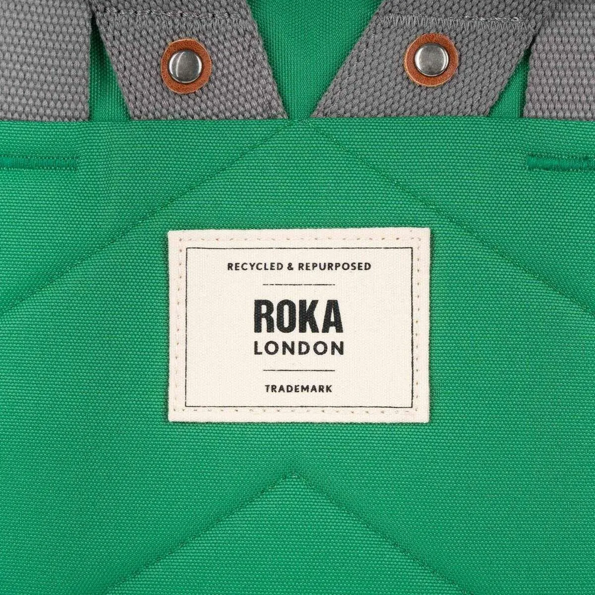 Roka Finchley A Medium Sustainable Canvas Backpack - Mountain Green