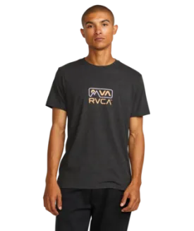 RVCA Mens Black Mountain RVCA SS Tshirt