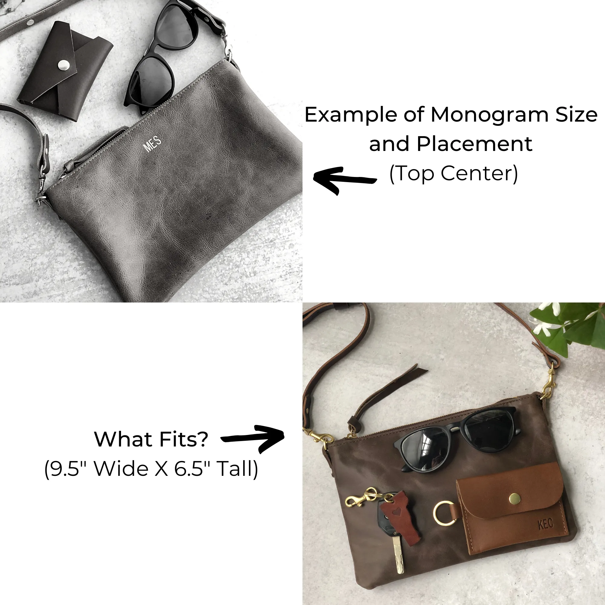 Summer Seconds Sale - Small Leather Crossbody Clutch Bag - Black Pebble No. 4