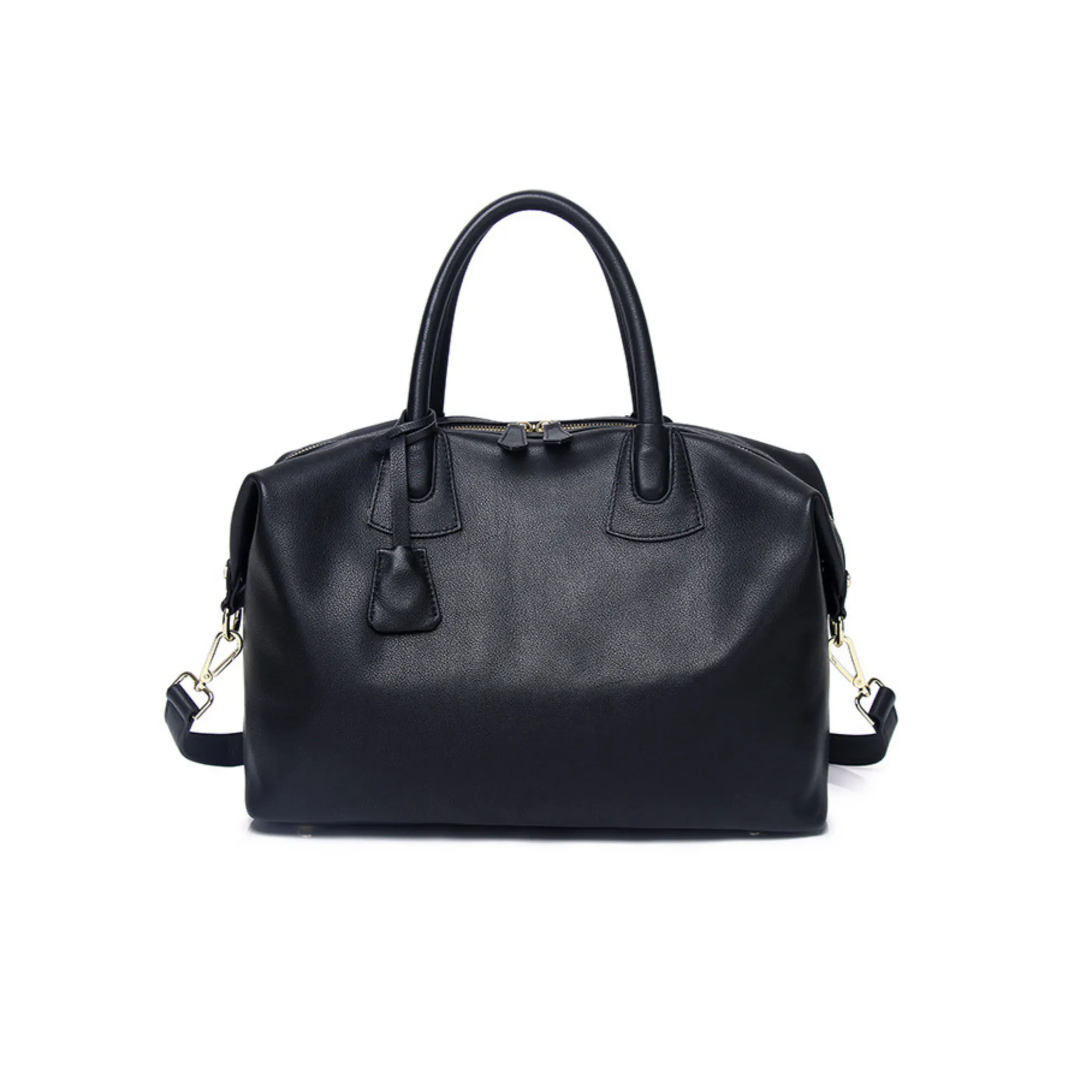 Top Handle Bag with Leather
