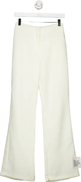 Topshop White Flared Trousers UK 8