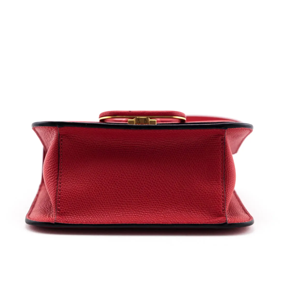 Valentino Rouge Pur Cerise Grainy Calfskin Small VSling Crossbody Bag