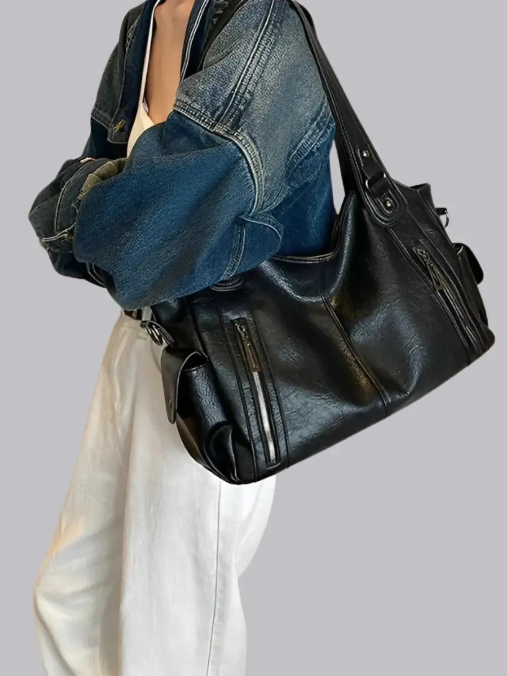 Vicky | Classic Multi-Pocket Shoulder Bag