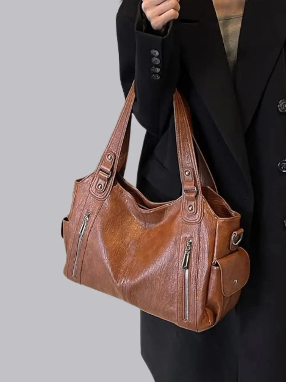 Vicky | Classic Multi-Pocket Shoulder Bag
