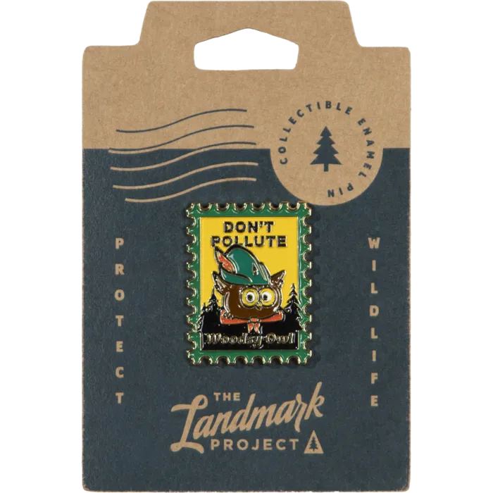 Woodsy Owl Postage Stamp Pin
