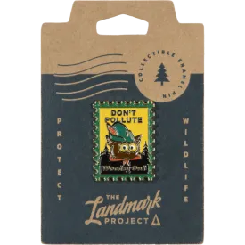 Woodsy Owl Postage Stamp Pin
