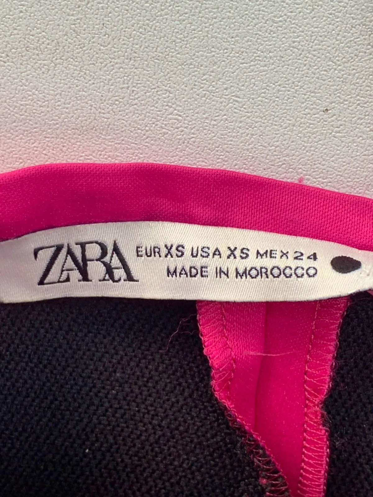 Zara Pink Button front Mini skirt UK XS